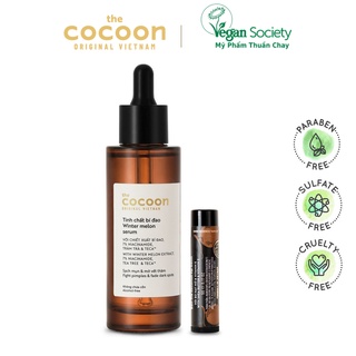 Combo Tinh chất bí đao sạch mụn cocoon 70ml + Son dưỡng dầu dừa Bến Tre cocoon 5g