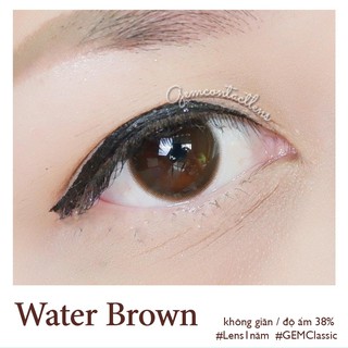 Lens áp tròng WATER BROWN - HSD 1 NĂM