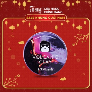 Sáp vuốt tóc nam 30Shine Apestomen Volcanic Clay wax tạo kiểu tóc giữ nếp vượt trội bất chấp mũ bảo hiểm không bóng