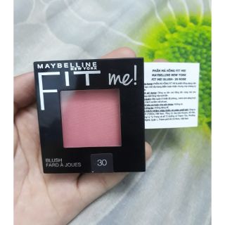 Phấn Má Hồng Mịn Lì Chuẩn Màu Maybelline Fit Me Blush - Màu 30 Rose