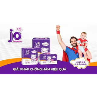 Bỉm Jo Economy size M72/L66/XL60/XXL54 Tã quần JO Economy mẫu mới mỏng nhẹ và khô thoáng mới có thêm nhiều cải tiến