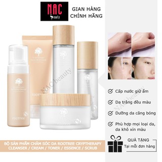 Bộ sản phẩm dưỡng ẩm, làm dịu, phục hồi da Rootree Crytheraphy