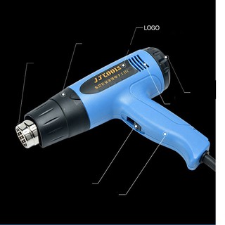 Máy khò nhiệt thổi hơi nóng đa năng bọc màng co giỏ quà tết, dán decal