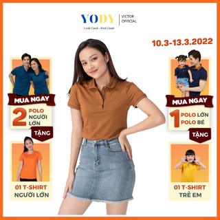 Áo Polo Nữ Pima YODY Áo Thun Cotton Co Giãn, Thấm Hút Mồ Hôi, Thời Trang Công Sở - Mã: APN3010