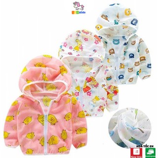 [Mã BABKIDS8 giảm 10K đơn 100K]Áo chống nắng co dãn 4 chiều thoáng mát cho bé trai bé gái 8-20kg - BABKids