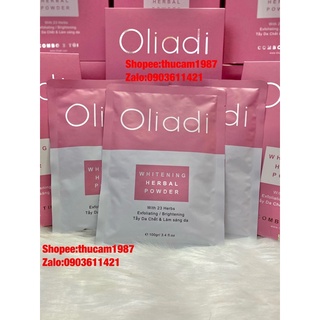 combo 3 gói Bột tắm trắng thảo mộc 23 vị oliadi tẩy tế bào chết  trắng da  300gr (hàng chính hãng)