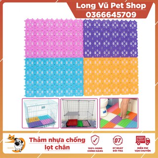 Thảm nhựa chống lọt chân lót chuồng chó mèo