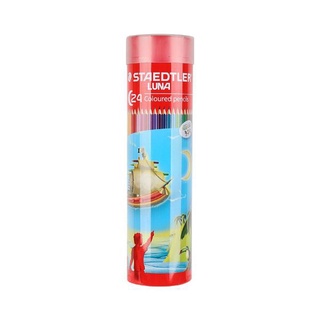 Bút chì hộp ống tròn - STAEDTLER 24 Luna coloured pencils - LN136M24TH