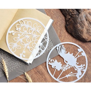 Thước mẫu stencil Mẫu hoa tròn