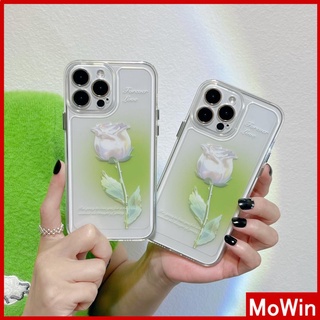 iPhone Case Luxury Silicone Soft Case Clear Case Shockproof Protection Camera White Rose Flower Compatible For iPhone 11 iPhone 13 Pro Max iPhone 12 Pro Max iPhone 7Plus iPhone xr