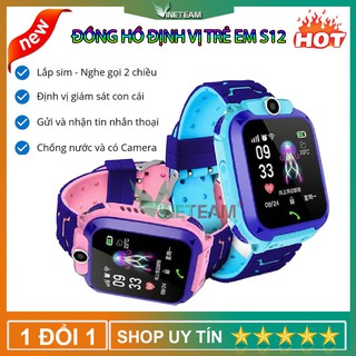 Đồng Hồ Định Vị Thông Minh Q12 /S12 cho Trẻ Em Học Sinh Ngôn ngữ Tiếng Việt- Nghe Gọi -Quay Phim-Chụp ảnh -dc3918