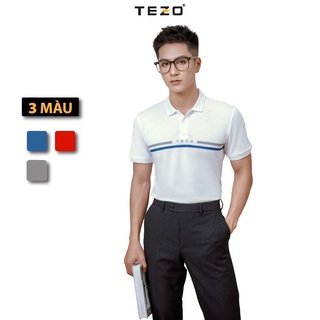 Áo polo nam Tezo, áo thun nam phối màu lịch sự trẻ trung năng động 2201APIT13