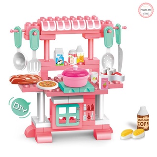 Bộ đồ chơi lắp ráp nhà bếp nấu ăn cho bé loại cao cấp.