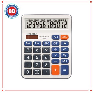 MÁY TÍNH TIỀN ĐỂ BÀN 12 SỐ TO STACOM EC104 - CÓ BẢO HÀNH