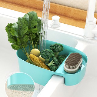 Kệ gác bồn rửa chén đựng rau củ màu sắc cute túi lọc bồn rửa chén Giá treo đồ nhà bếp Dụng cụ lọc rác bồn rửa KLR