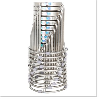 Bộ 10 Ghế đôn inox mặt 30 phi 19 cao cấp