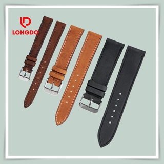 [ĐẲNG CẤP] Dây đồng hồ da bò sáp - Đủ size 12/14/16/18/20/22/24 - Thương hiệu uy tín Longdo Leather