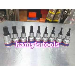 Đầu tuýp đầu khẩu lục giác bông sao Kingtony cần 1/2 model 4023 T20,T25,T27,T30,T40,T45,T50,T55,T60