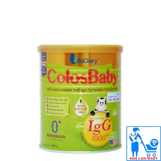[CHÍNH HÃNG ] Sữa Bột VitaDairy ColosBaby Gold 0+ Hộp 400g (Bổ sung kháng thể IgG 1000+ tự nhiên từ sữa non)