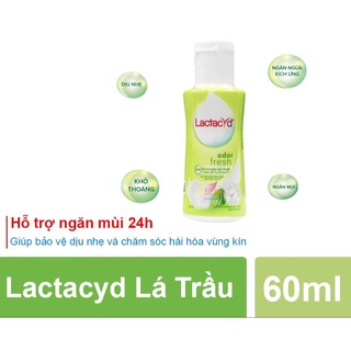 Dung Dịch Vệ Sinh Lactacyd Ngày Dài Tươi Mát Chiết Xuất Từ Lá Trầu Không Và Hoa Hồng 60ml
