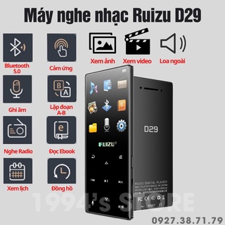 (CÓ SẴN) Máy Nghe Nhạc RUIZU D29 Bluetooth 5.0 - Bản 2022 - Cảm ứng - Xem phim, ảnh - Loa ngoài siêu lớn - Bô nhớ 8Gb