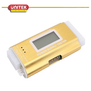 Thiết Bị Test Nguồn ATX Máy Tính 20 + 24 Pin Hiển Thị Màn Hình LCD (Vàng)