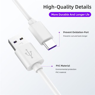 Dây Cáp Sạc Nhanh 5a Loại C Cho Huawei Mate 30 P30 Lite Xiaomi Mi 9 Usb Type C Dành Cho Samsung S9 S10