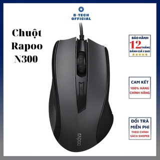 Chuột Máy Tính Rapoo N300 - Kết Nối Có Dây Cổng USB - 3 Mức Độ DPI