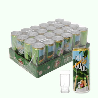 Thùng 24 Lon Nước Ngọt 7 Up Vị Chanh 320ml