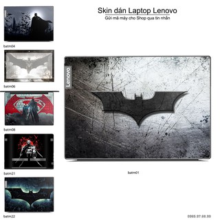 Skin dán Laptop Lenovo in hình Người dơi (inbox mã máy cho Shop)