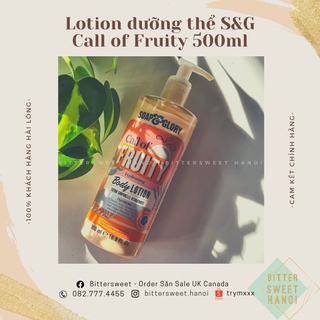 [mẫu mới] Sữa dưỡng thể Soap and Glory Call of Fruity The Way She Smoothes Softening Body Lotion 500ml