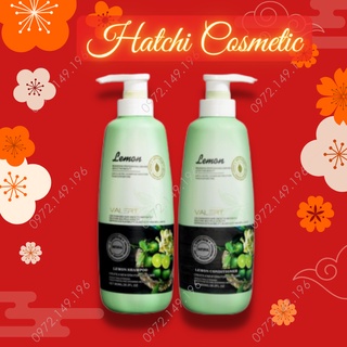 Bộ Dầu Gội Xả Tinh Chất Chanh Hoa Bưởi Lemon Valert Ngăn Ngừa Gàu - Dầu - Chống Rụng Tóc
