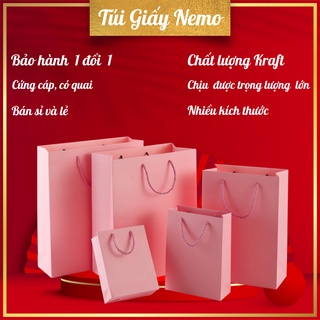 Túi đựng quà tết giá rẻ sang trọng cứng cáp có quai xách nhiều màu chất liệu Cocher TH1