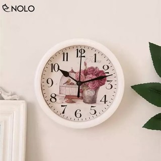Đồng Hồ Treo Tường Treo Tủ Model TT02 Đường Kính 15cm Chất Liệu Nhựa ABS Nguồn Pin AA