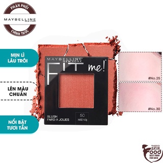 Phấn Má Hồng Mịn Lì, Lên Màu Chuẩn Maybelline Fit Me Blush 4.5g