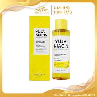 Nước hoa hồng dưỡng trắng giảm thâm Some by mi YUJA NIACIN Toner