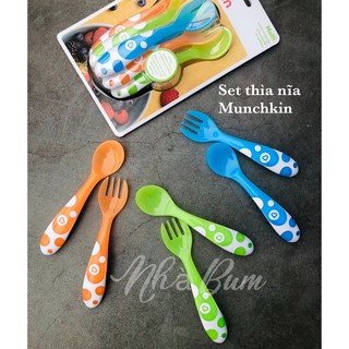 Set thìa nĩa Munchkin nhiều màu - Thìa nĩa ăn dặm