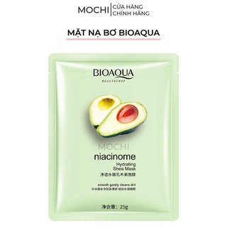 Mặt Nạ Bơ Dưỡng Trắng Da l Cấp Ẩm l Giảm Mụn l Mờ Thâm Shea Mask Giấy Đắp Mặt Bioaqua Nội Địa Trung MOCHI SHOP