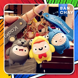 Bộ Móc Khóa Chuột Mập Ú Siêu Dễ Thương, Đáng Yêu + Kèm Bộ Chuông, Dây Cao Cấp