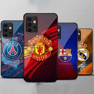 Ốp Lưng SAMSUNG GALAXY A13, A23, A33 5G, A53 5G, A73 5G mặt kính cường lực cao cấp In hình Câu Lạc Bộ Bóng Đá