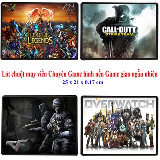 Miếng lót chuột Chuyên Game có may viền size 25x21cm mã L11 - Loại MousePad Control và Speed