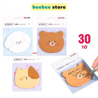 Giấy Nhớ Hình Thú Dễ Thương Phong Cách Hàn Quốc Deli 21565 [Rẻ]