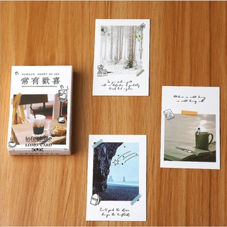 Set 28 tấm LOMO CARD polaroid trang trí xinh xắn nhiều họa tiết theo chủ đề bưu thiếp mini postcard