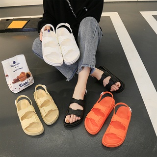 Sandal nữ, dép 2 quai ngang có quai hậu đi học trần trám, đi chơi thời trang DS3M, đế cao su mềm chống trơn truợt