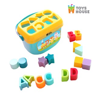Đồ chơi giáo dục sớm thả hình khối hình tàu hỏa có quai xách Toyshouse cho bé 0702-TH-HE0218