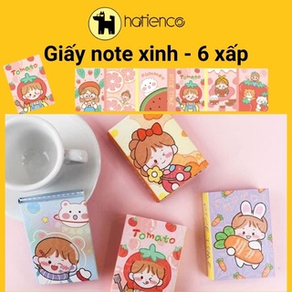 Giấy note, giấy ghi chú, đánh dấu trang 6 xấp dễ thương