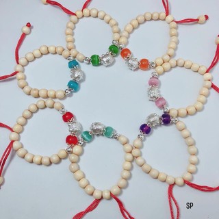 VÒNG DÂU TẰM MIX HEO ĐÁ PHONG THUỶ BẠC TA GIÚP BÉ NGỦ NGON