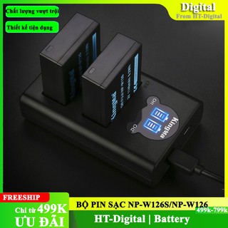 Bộ 2 Pin + Sạc Đôi kingMa Fujifilm NP-W126 NP-W126S Cho Fujifilm X-T20, X-T10, X-T100, X100F, X-H1, X-T3, X-T2, X-T1, X-