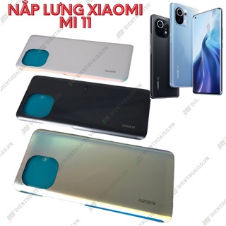 Nắp lưng xiaomi mi 11 xanh ,trắng ,đen