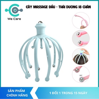 Cây massage đầu thư giãn thông minh, massage thái dương 18 chân